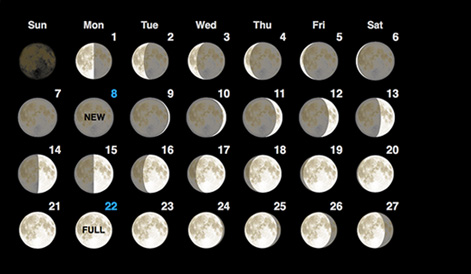 Moon Chart August 2017