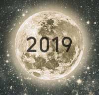 Full Moon and New Moon Calendar for 2019