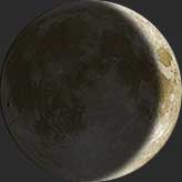 Waxing Crescent on 08/21/1955