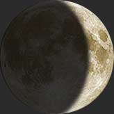 Waxing Crescent on 07/20/1969