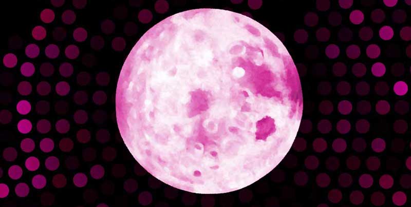 La pleine lune rose d'avril